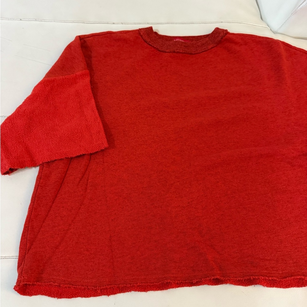 n:PHILANTHROPY red Sweatpants & sweatshirt & top 3 piece holiday coord Set small - Picture 4 of 14